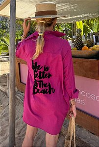 Max Camisa Beach Rosa