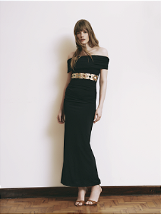 Vestido Poliana Jersey Preto
