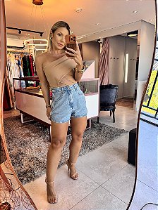 Shorts Jeans Boho Claro