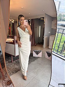 Vestido Longuete Slink Nana Branco