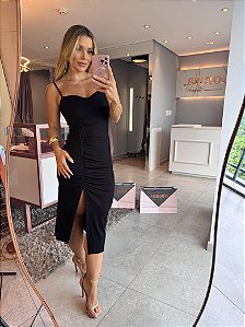 Vestido Midi Strong Tave Preto
