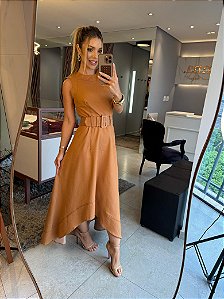 Vestido Mullet Paris Caramelo