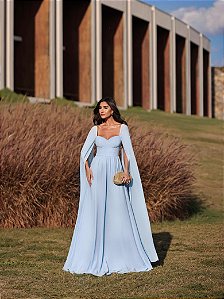 Vestido Longo Vista Azul