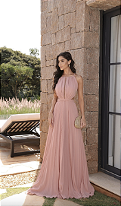 Vestido Longo Aurora Rose