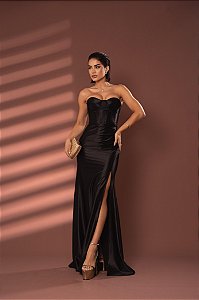 Vestido Longo Paula Preto