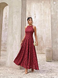 Vestido Midi Jac Marsala