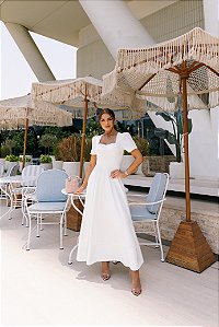 Vestido Midi Lika Branco