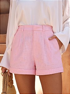 Shorts Linho Sun Rosa