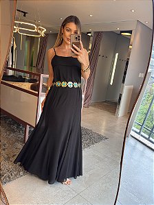Vestido Longo Thassi Preto