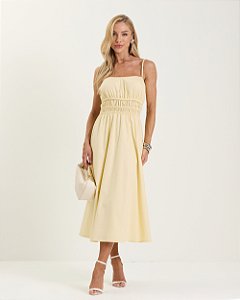 Vestido Midi Fiorena Amarelo