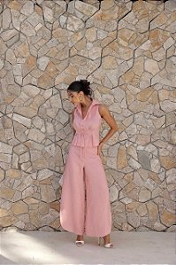 Conjunto Linho Nana Rosa