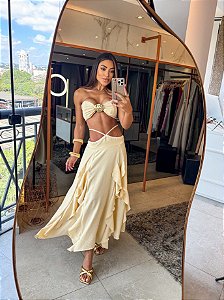 Vestido Uthopia Manteiga