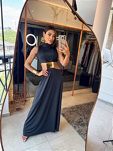 Vestido Longo Miro Preto