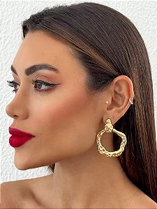 Brinco Folheado Delux Dourado