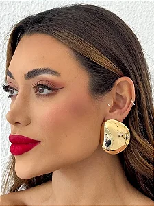 Brinco Folheado Gota Dourado