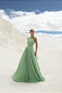Vestido Longo Araia Verde