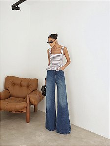 Calça Jeans Wide Leg Lala