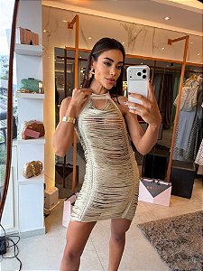 Vestido Ayme Dourado