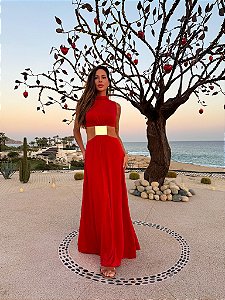 Vestido Longo Miro Vermelho
