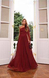 Vestido Longo Stan Marsala
