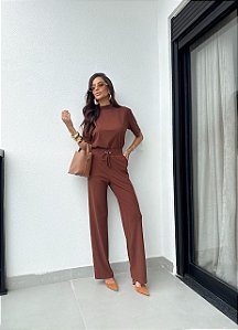 Conjunto Gola Stella Maris Chocolate Creamy