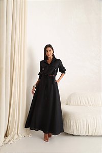 Conjunto Linho Elis Preto