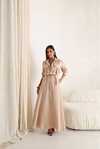 Conjunto Linho Elis Areia