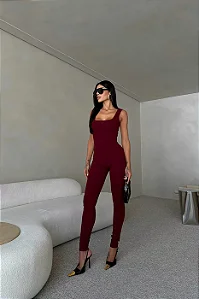 Macacão Bali Marsala