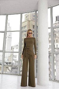 Conjunto Blusa Nó Tam Verde