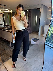 Calça Barrel Chloe Preto