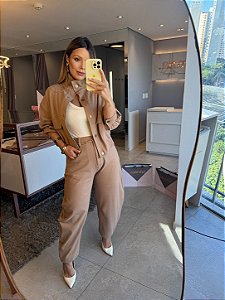 Calça Barrel Chloe Nude