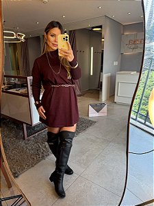 Mini Vest Tricot Luana Uva