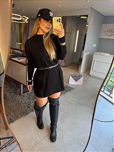 Mini Vest Tricot Luana Preto