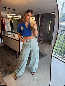 Calça Jeans Cargo Voyager