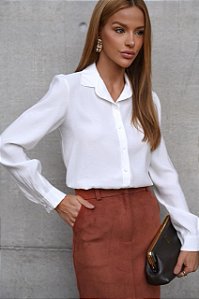 Camisa Lisa Manga Longa Off