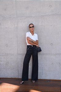 Calça Cupro Lilian Preto