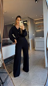 Conjunto Tricot Flavia Preto