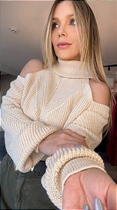 Blusa Tricot Valentina Areia