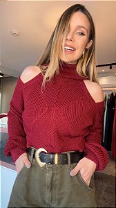 Blusa Tricot Valentina Bordo