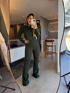 Calça Lipo Flare Modeladora Ami Roma Verde