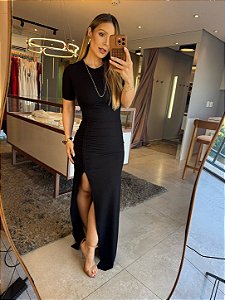 Vestido Longo Angela Preto
