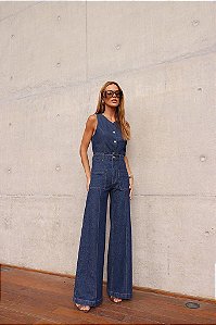 Calça Jeans Bolsos Agnes