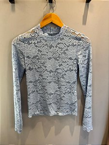 Blusa Renda Azul