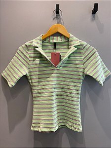 Blusa Bohemia Stripe Verde