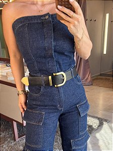 Cinto Largo Preto Karla