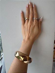 Bracelete Maximalista Dourado Vick