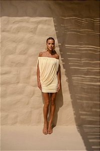 Vestido Curto Drapeado Naves Off