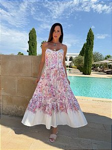 Vestido Anacapri Floral Rosa