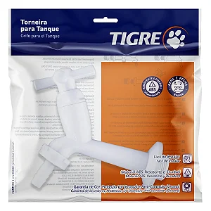 Torneira Tanque 15cm Cross 457 Branca - Tigre