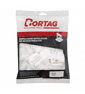 Espaçador Nivelador Revestimento Incolor 1,0 MM Com 50 Unidades 60693 - Cortag